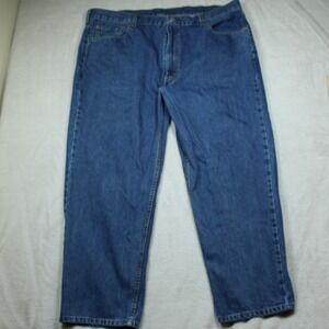 Levis 550 Jeans Mens 46x30 Blue Tapered Leg Relaxed Fit Waterless Denim USA Tag